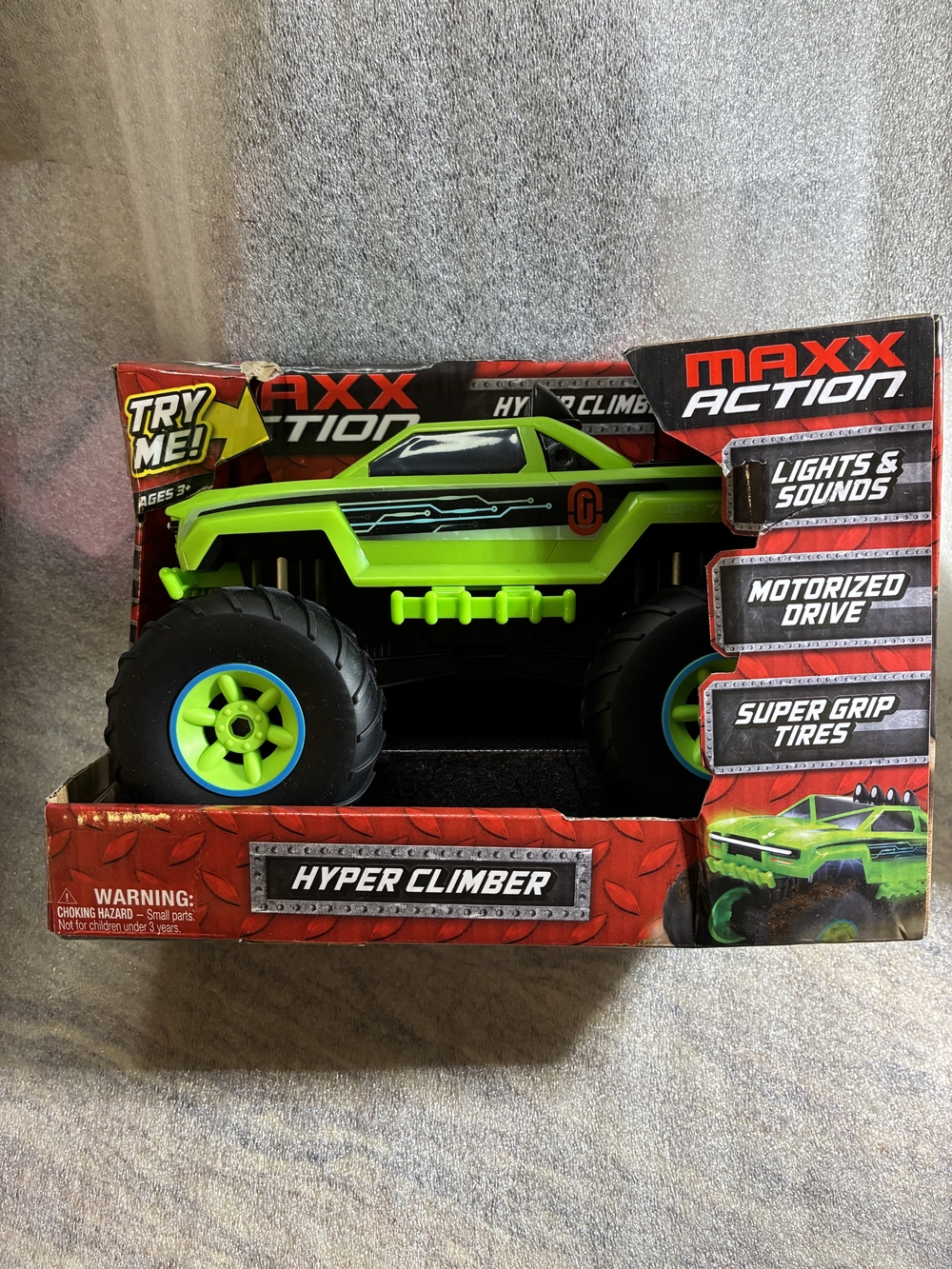 Hyper Climber Motorized Kids Toy Truck - Neon Green